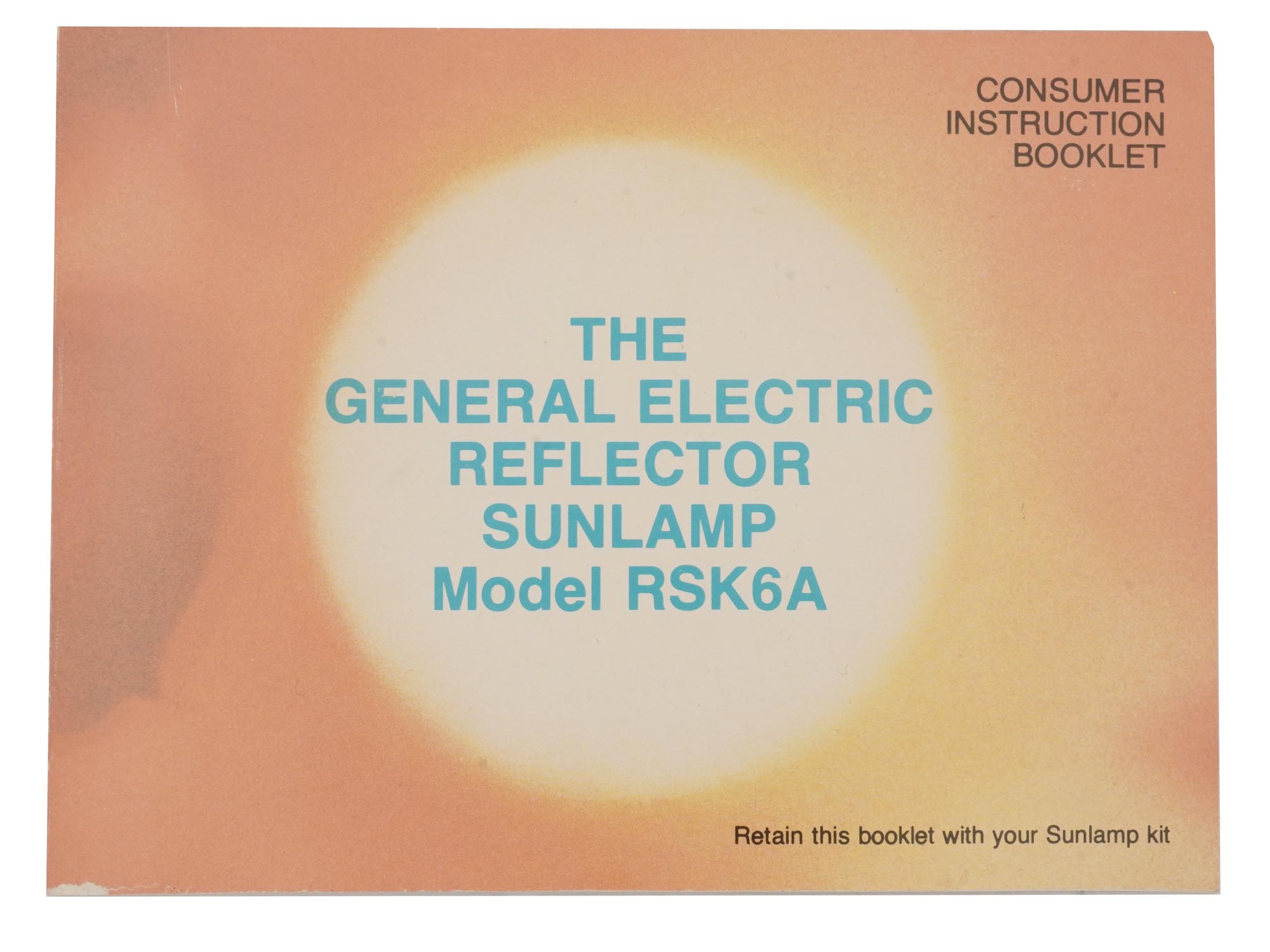 GENERAL ELECTRIC REFLECTOR SUNLAMP W GLASSES IOB PIC-7